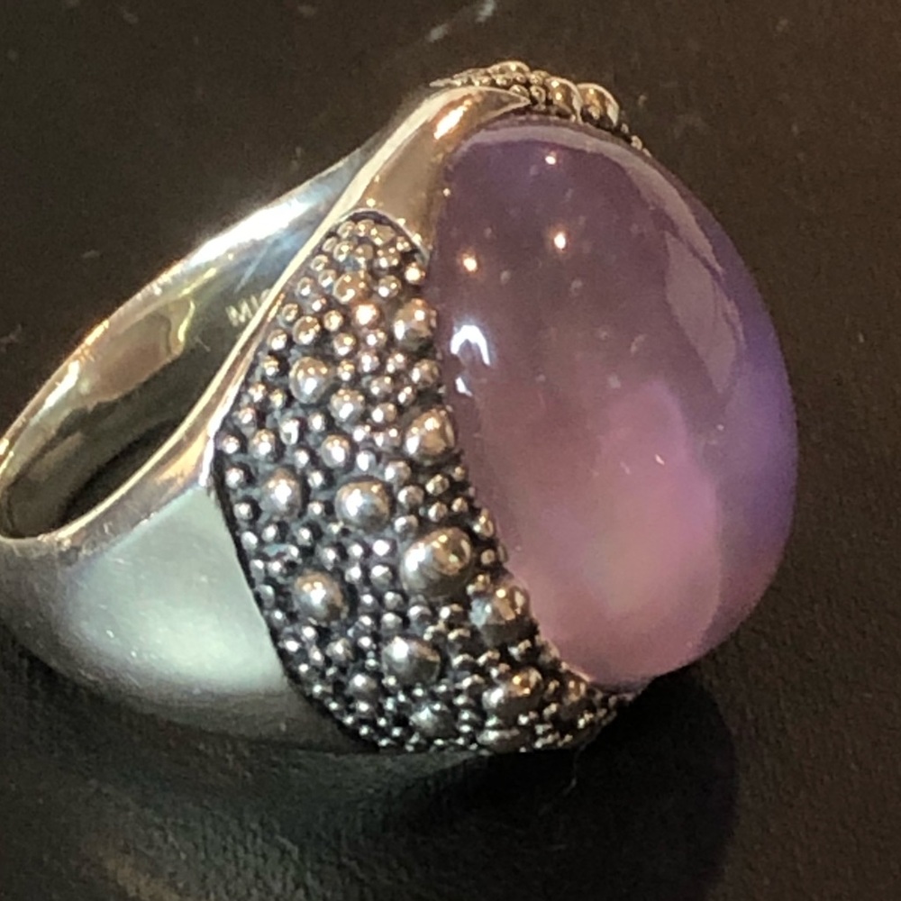 MICHAEL DAWKINS Starry Night Amethyst Sterling Silver 925 Ring Sz 8.75 - Picture 6 of 17